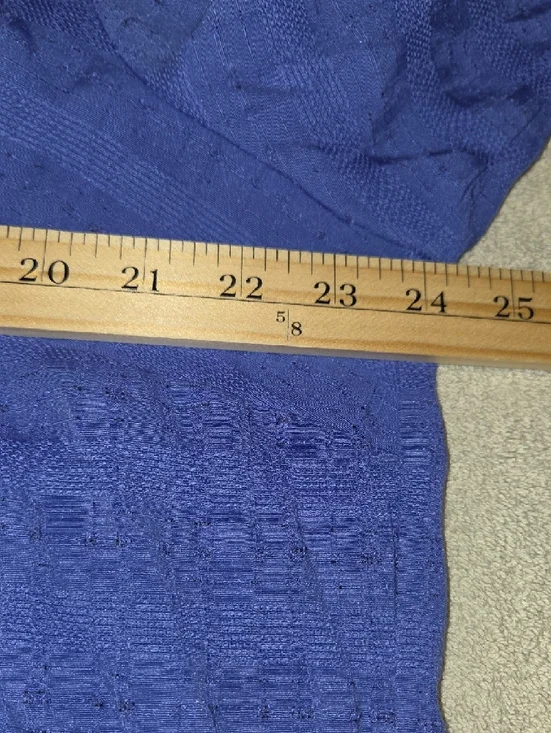 Penningtons Royal Blue Textured Button-Front Tunic - Picture 7 of 10